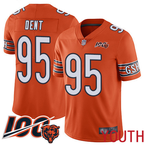 Chicago Bears Limited Orange Youth Richard Dent Alternate Jersey NFL Football #95 100th Season->youth nfl jersey->Youth Jersey